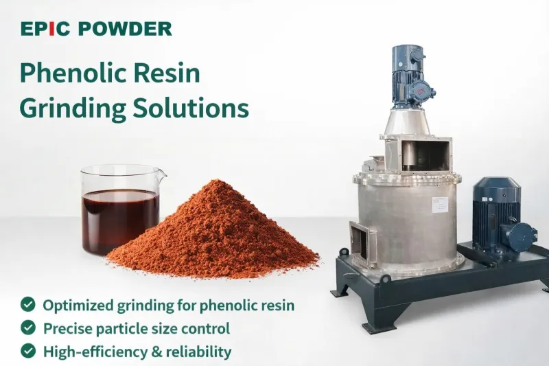 フェノール樹脂の超微粉砕