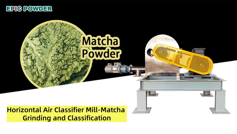 Horizontal ACM grinder for Matcha powder